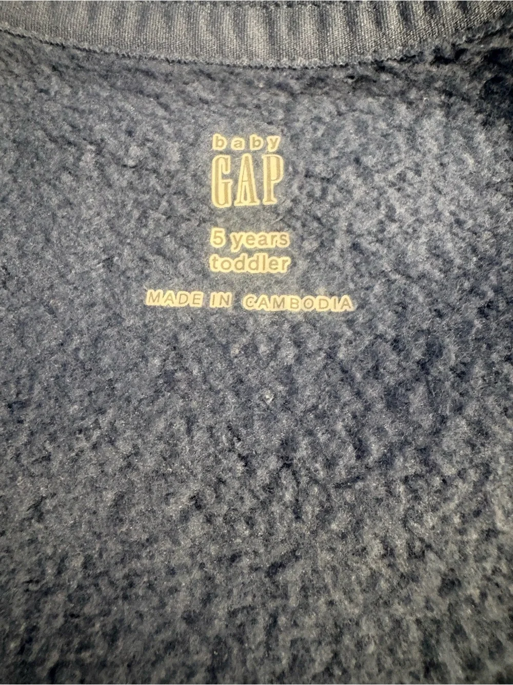 GAP Kids Dusty Blue Lace-Trim Shoulder Sweatshirt, Size 5T